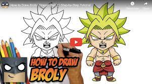 1 summary 1.1 prologue 1.2 after the tournament 1.3 vegeta vs. Drawing Tutorial How To Draw Broly Dragon Ball Z Step By Step Artist Connect
