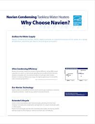Navien Condensing 98 Tankless Water Heaters Tankless Water