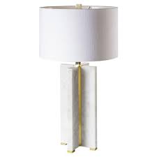 Nellcote Adalyn Modern Classic Cross White Shade Marble Base Table Lamp In 2020 Table Lamp Modern Classic Lamp