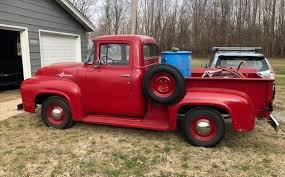 Image result for Red 1956 Truck