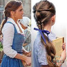 We saw it opening day and fell in love with it! Pretty Hair Is Fun Beauty And The Beast Emma Watson Belle Hairstyles Belle Hairstyle Disney Hair Princess Hairstyles