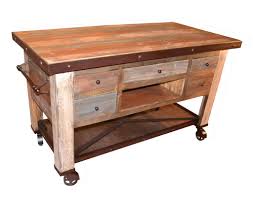 Bayshore Prep Table Kitchen Island Reclaimed Wood Kitchen Island Reclaimed Wood Kitchen Wood Kitchen Island