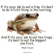 What Was With Mark Twain And Frogs I Do Like The Philosophy Sms