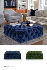 Diamond Ottoman Ottoman In Living Room Modern Furniture Living Room Blue Ottoman Coffee Table