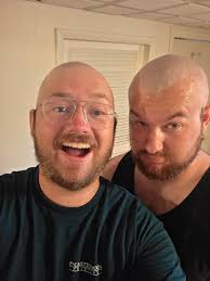 We shaved our heads yesterday for st.baldrick's. This has been my favorite  fundraiser year yet, I love my team. Ayane Mundy Kaleb Webster you guys  rock and you rock the bald looks