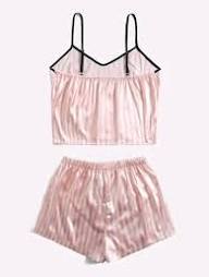 Pijama 2 Piezas Rosa Con Rayas Blancas Mujer Con Obsequio | MercadoLibre