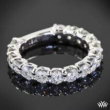 Annette S U Prong Three Quarter Eternity Diamond Wedding Ring Whiteflash 1770 Eternity Band Diamond Diamond Wedding Bands Eternity Ring Diamond