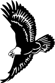Black And White Silhouette Black And White Eagle Clipart Soaring Eagle Vinyl Decal Eagle Images Animal Silhouette Eagle Silhouette
