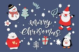 Merry Christmas Characters Christmas Clip Art Hand Lettering Pastel Holiday Graphics Cute Doodle Holiday Illustration Greeting Cards In 2020 Holiday Graphics Cute Christmas Backgrounds Holiday Illustrations