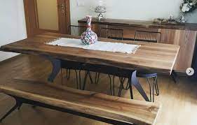 mozilya dogal ahsap ceviz masa mozilya natural wood walnut table masa ahsap masa agac