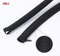 HosePal Zipper Braided Wrap Sleeving Sleeve Shield for Cable Management of  Automotive Railway Machinery