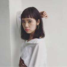 黒髪 オン眉バングでこなれ度up おしゃれ女子はみんなやってる hair オン眉 ロング オン眉 前髪ぱっつん ボブ