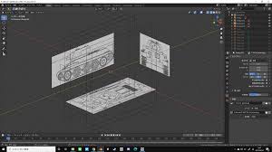 Blender 図面 から