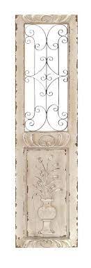 Standing Urn Wooden Wall Panel Shabby Chic Decor Shabby Chic Homes Metal Wall Panel