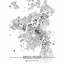 Open full screen to view more. Stadtplan Reutlingen Just A Map I Digitaldruck