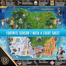 Gametrailers is your destination to see official trailers first. Fortnite Season 7 Week 4 Cheat Sheet Complete Challenge Guide Gameguidehq