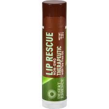 Desert Essence Lip Rescue Therapeutic With Tea Tree Oil 0 15 Oz Case Of 24 Desert Essence Tea Tree Oil Hydrating Lip Balm