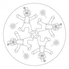 Ein mandala mit fünf verschiedenen verkleidungen dies ist eine feier des überflusses. Clown Mandala For Pre K Kindergarten And Elementary School