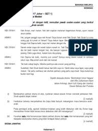 Semakan tawaran kemasukan ke tingkatan 6 bawah: 3 Koleksi Soalan Komsas 2b Percubaan