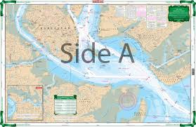 charleston harbor large print navigation chart 95e