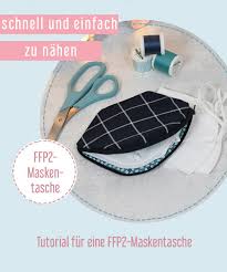 Ffp2 maske schwarz mundschutz atemschutz masken ce2163 zertifiziert 10x stück. Tutorial Ffp2 Masken Tasche Nahen Lillesol Pelle Schnittmuster