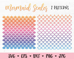 Download Mermaid Scales Svg Mermaid Tail Seamless Pattern Cut File Fish Etsy