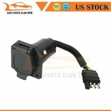 A 4 pin connector is almost always used on trailers that do not utilize electric trailer brakes nor have any need for accessory power and therefore the trailer only requires power for lights. 4 Pin To 7 Pin Trailer Plug Wiring Adapter Light Connector Socket 6 24v Ebay
