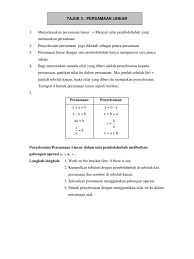Persamaan Linear Pdf