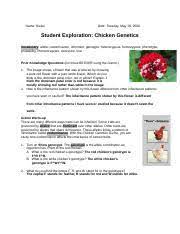 We did not find results for: Gizmos Chicken Genetics Lab Pdf Ariel Zenati Name Date Student Exploration Chicken Genetics Vocabulary Allele Codominance Dominant Genotype Course Hero