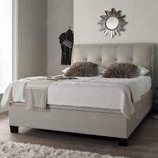 Complete bed with headboard, footboard, and rails. Noble Ottoman Bed Frame Bedknobs