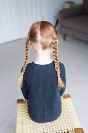 Simply divide the hair right down the middle so you have two sides. My 11 Go To Easy Little Girl Hairstyles Everyday Reading