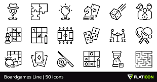 50 Free Vector Icons Of Boardgames Line Designed By Freepik Line Design Vector Free Icon