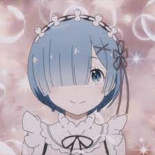 Rem has short blue hair, which usually covers one of her blue eyes. ï¾Ÿ Rem Hazl X Anime Anime Icons Aesthetic Anime