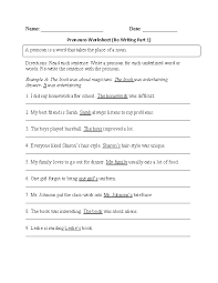 Regular Pronouns Worksheets Re Writing Pronouns Worksheet Pronoun Worksheets Free Pronoun Worksheets Nouns And Pronouns