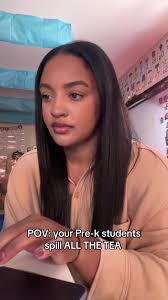 Spilling All The Tea to Her Pre K Class