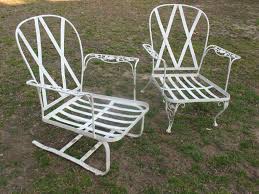 1950s Woodard Wrought Iron Matching Arm Chair Rocker Chantilly Rose Pattern Outdoor Chairs Wrought Iron Yard Work
