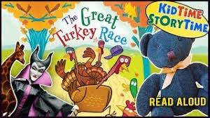 The Great Turkey Race Thanksgiving Day Story Kids Books Read Aloud Youtube
