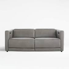 Reclining sofas take lounging to a whole new level. Russo Leather Power Reclining Sofa Reviews Crate And Barrel