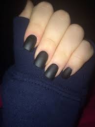 Matte Black Acrylic Nails Black Acrylic Nails Acrylic Nails Short Acrylic Nails