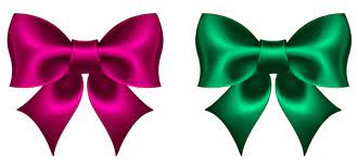 Pink And Green Bow Png Clipart Picture Gift Bows Christmas Clipart Bows