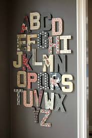 14 Ways To Decorate Cardboard Letters Tomato Boots Abc Wall Cardboard Letters Alphabet Wall