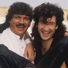 flashback ~ Bobby & @robin_mc_auley Far Corp !!!🙌 #bobbykimball  #robinmcauley #farcorporation #frankfarian #80s