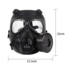 Us 11 17 27 Off M40 Single Fan Gas Mask Filter Paintball Shooting Tactical Army Guard Air Gun Helmet In Helmets From Sports Entertainment On