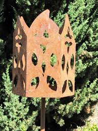 Edelrost Fackel Zeitlos Inkl Wachsrolle Edelrost Gartenfackel Fackel