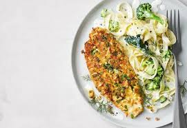 Paniertes Pangasiusfilet Mit Brokkoli Tagliatelle Frisch Gekocht Rezept Pangasiusfilet Rezept Frisch Gekocht Tagliatelle