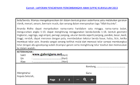 Contoh raport paud k 13 terbaru contoh pengisian raport paud jateng. Contoh Rapot Raudhatul Athfal Paud Tk Kurikulum 2013 Perangkat Edukasi Guru