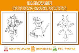There are tons of great resources for free printable color pages online. Halloween Coloring Pages For Kids Grafico Por Pro Designer Creative Fabrica