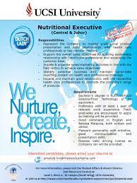 At dutch lady, we make milk that is packed with essential nutrients and vitamins to meet the dairy needs of malaysians of all ages. New Job Placement Centre Nutritional Executive Central Johor Dutch Lady Milk Industries Ucsi Cecs Job Portal