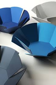 Nina Ellis Fold Bowls Anodised Aluminium Tole Pliee Meuble Metal Mobilier De Salon