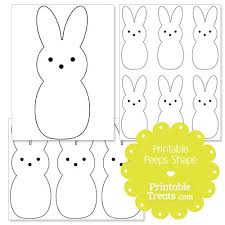 Try to include the source or link directly to it. Printable Peeps Shape Template Peeps Crafts Shape Templates Easter Bunny Template